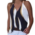 thumbnail image 1 of PEASKJP Women Tank Top Plus Size Women's Casual Square Neck Sleeveless Slim Fitted Basic Tank Top (Dark Blue,M), 1 of 5