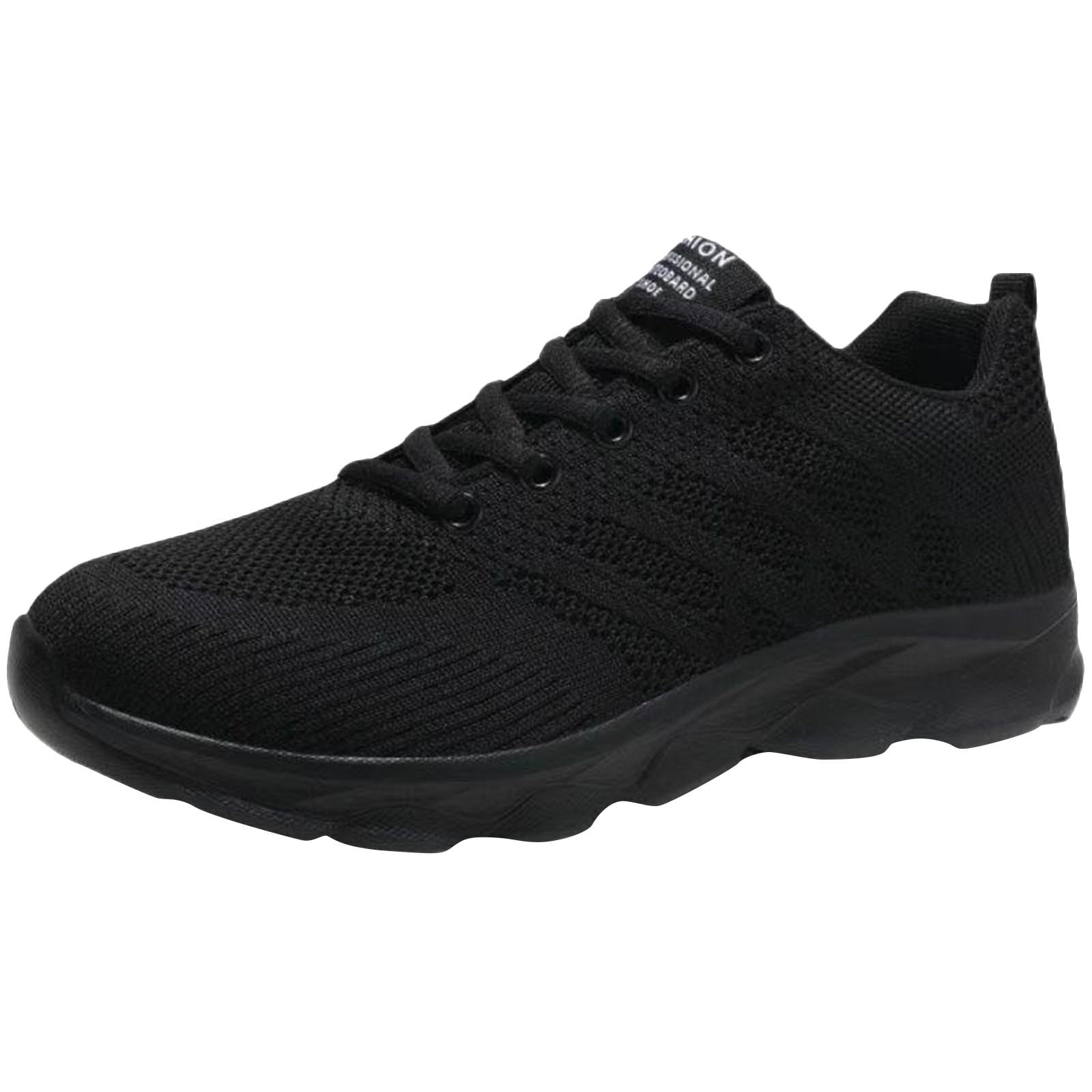 WYGRQBN Women's Lightweight Walking Shoes - Fashion Sneakers For Running, Tennis, Gym, Grey Size 8.5