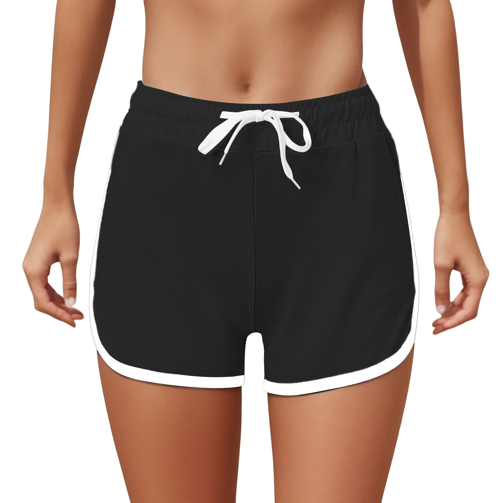 PEASKJP Women's Shorts Women's Athletic Shorts High Waisted