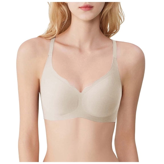 PEASKJP Women's Underwire Bra Full Coverage Balconette T-Shirt Bra for Full Figures 32BCD-38BCD (White,36BCD)