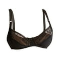 thumbnail image 1 of PEASKJP Womens Bras Minimizer Bras for Women Full Coverage Underwire Bras Plus Size Lifting Lace Bra for Heavy Breast (Black,42/95), 1 of 4