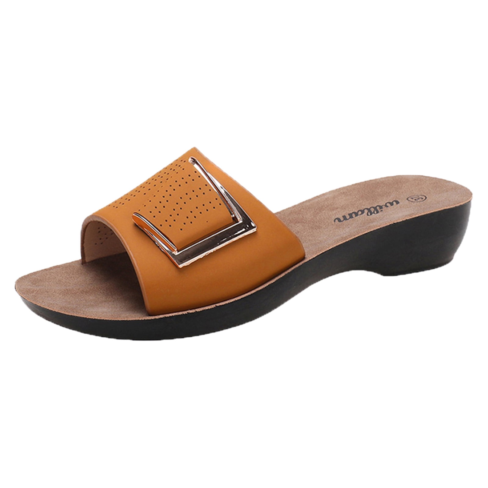 Women Summer Casual Genuine Leather Platform Sandals