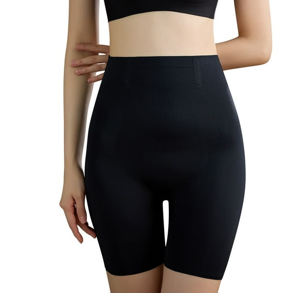 PEASKJP Womens Shapewear High Wasit Tummy Control Waist Slim and Back Smoothing Thigh Slimmer Black 3XL