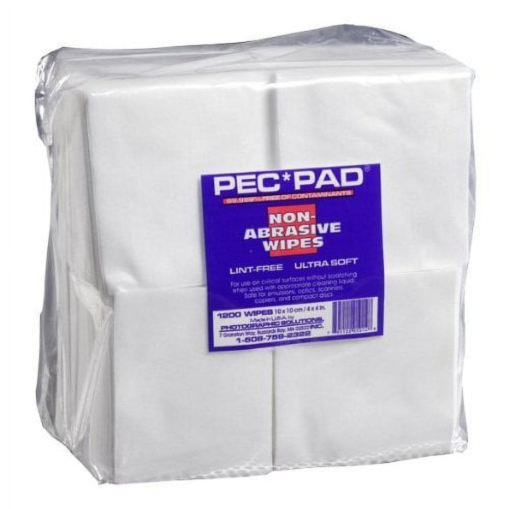 PECPAD Lint Free Wipes 4”x4” NonAbrasive Ultra Soft Wipes for