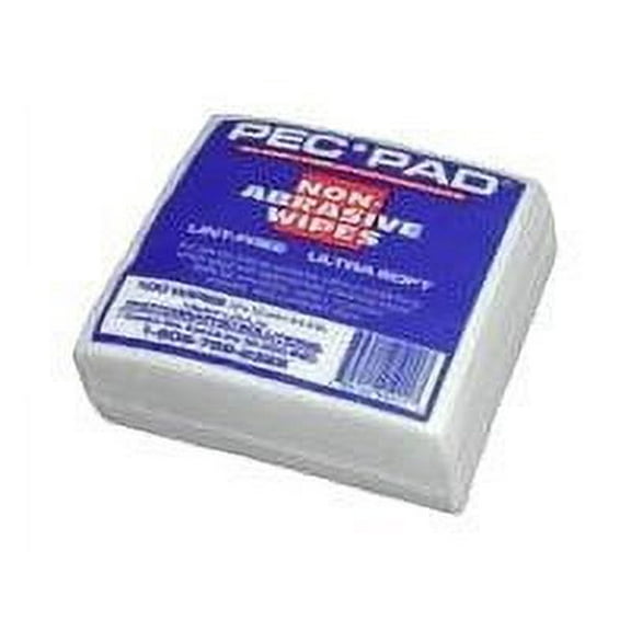 PEC-PAD Lint Free Wipes 4x4 Non-Abrasive Ultra Soft Cloth for Cleaning Sensitive Surfaces Like Camera, Lens, Filters, Film, Scanners, Telescopes, Microscopes, Binoculars. (100 Sheets Per/Pkg)