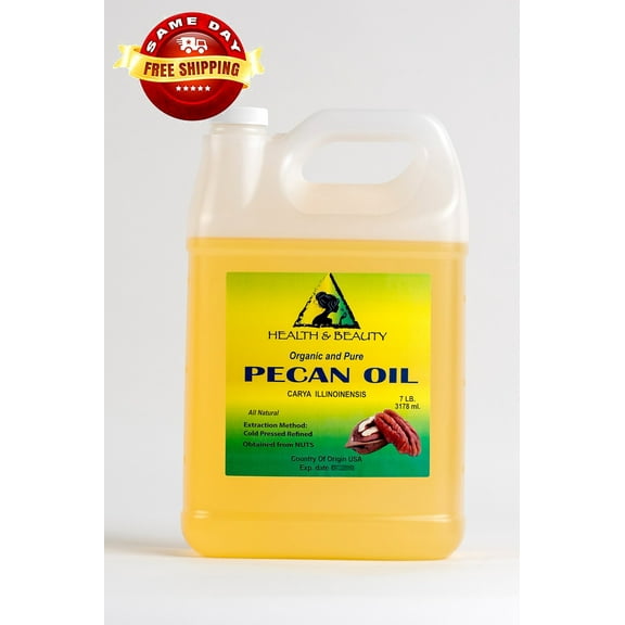 PECAN OIL REFINED ORGANIC CARRIER COLD PRESSED PREMIUM FRESH 100% PURE 7 LB