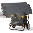 thumbnail image 1 of PECRON E2000LFP 1920Wh/2000W Portable Power Station with 2*200W Solar Panels Cart Kit Solar Generator for Home Emergency, Camping, Travel, RV, Off-Grid, 1 of 12