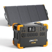 PECRON E2000LFP Portable Power Station 1920Wh/2000W AC Output with 200W Solar Panel Kit LiFePO4 Battery Solar Generator for Home Backup