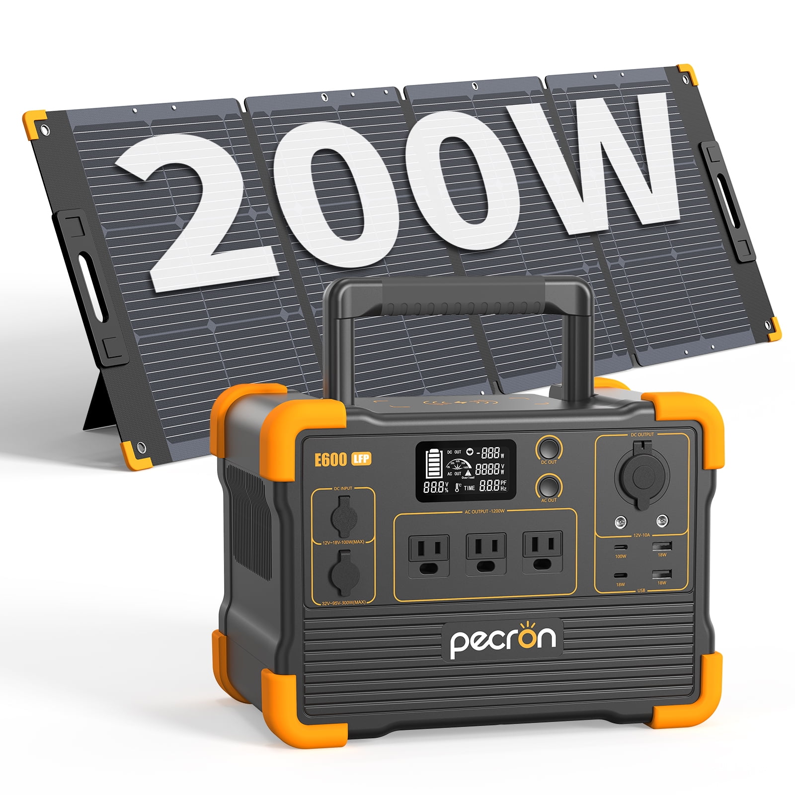 Pecron E600LFP ポータブル電源 1200w 容量614Wh Pecron E600LFP ポータブル電源 1200w 容量614Wh