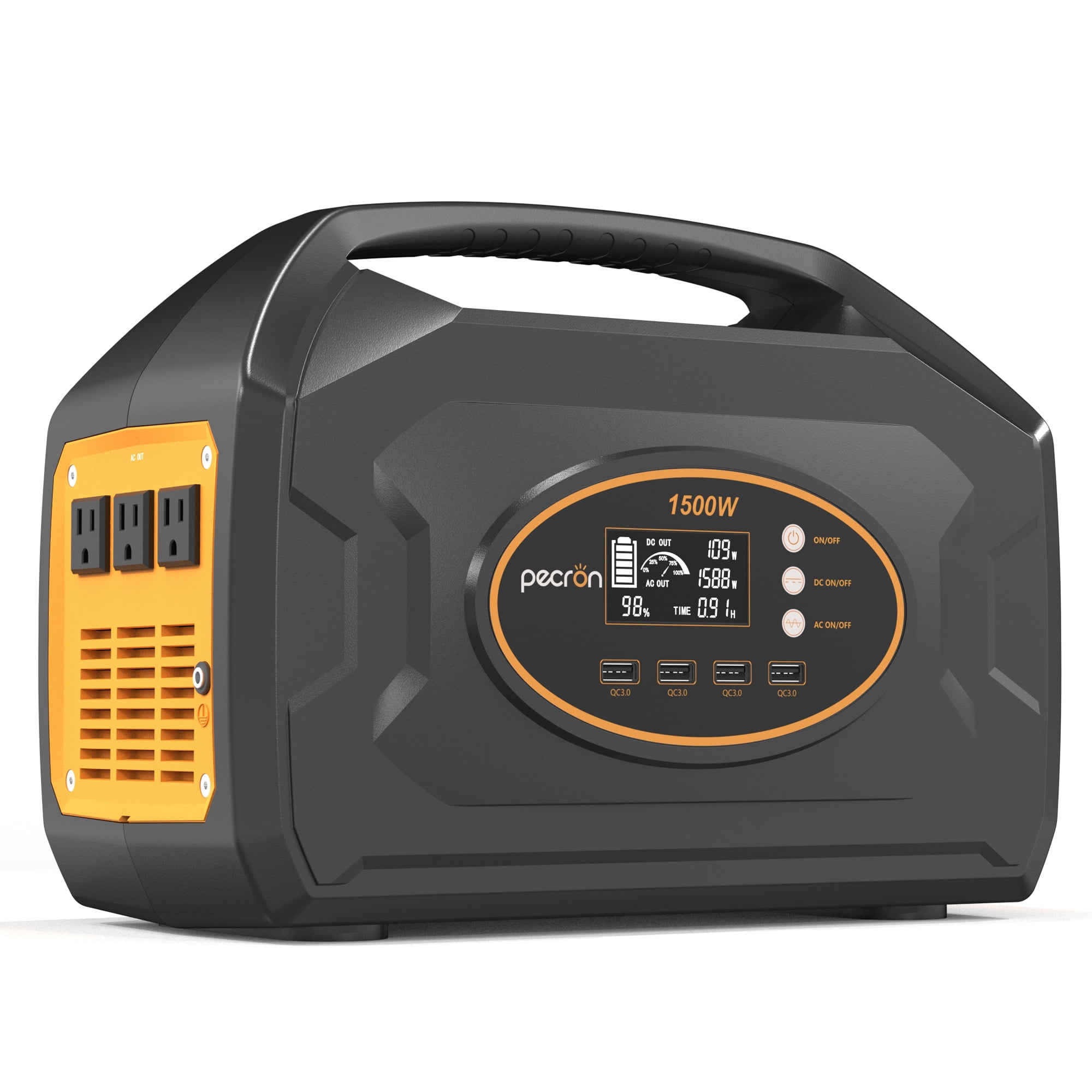 PECRON S1500 1461Wh Capacity Portable Power Station 1500W AC Outport