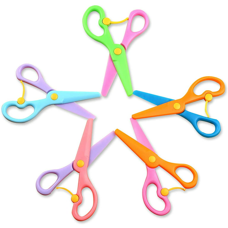 Kids Scissors, Assorted Colors, 12 Pack  Kids scissors, Kindergarten  scissors, Cutting practice