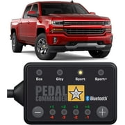 PEDAL COMMANDER Throttle Response Controller Compatible with Chevrolet Silverado 2007-2018,1500, 2500HD, 3500HD, Plug-and-Play, 4 Modes 36 Sensitivity Levels, App Control Anti-Theft