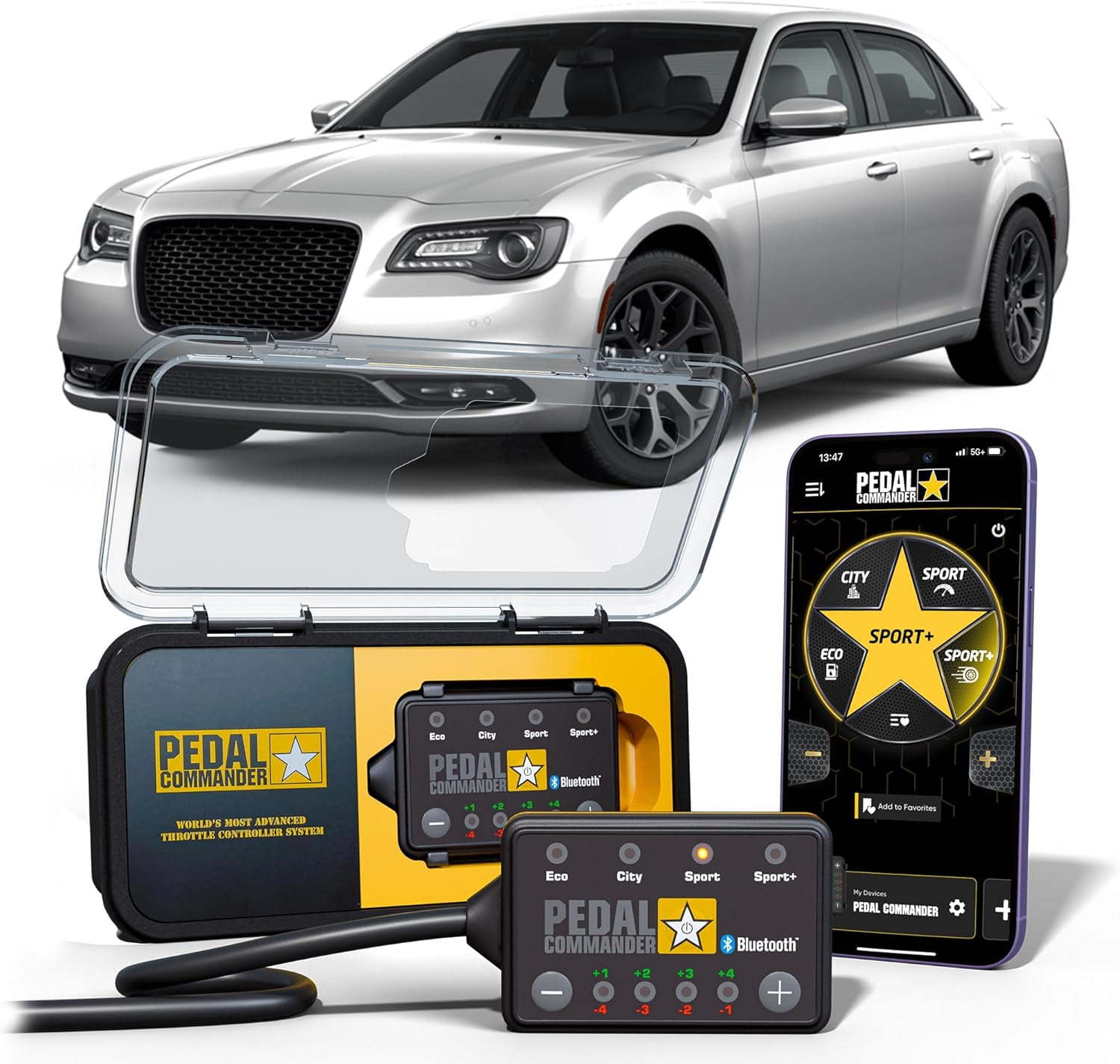 PEDAL COMMANDER for Chrysler 300 2007-2023 Throttle Response Controller - Fits: Base Model, C, LX, S, Limited, SRT-8, Touring, Chrysler Accessories & Performance Parts - PC31