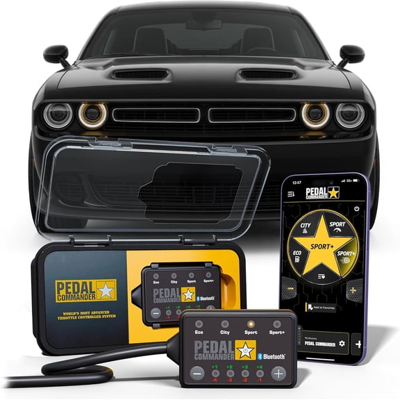 PEDAL COMMANDER Compatible for Dodge Challenger (2008-2023) Throttle Response Controller Fits: Base, GT, R/T, SE, SRT 392, SRT8, Demon, Hellcat, SXT, T/A, Performance Tuner for Challenger - PC31