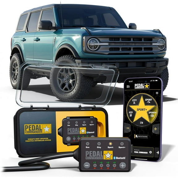 PEDAL COMMANDER Throttle Response Controller Compatible with Ford Bronco 2021-2025 U725, Plug-and-Play, 4 Driving Modes, App Control and Anti-Theft, Off-Road Performance Mods, Bronco Accessories