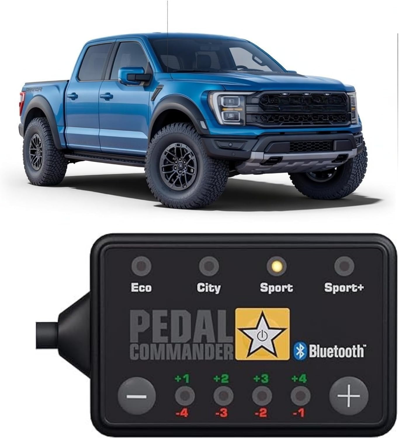 PEDAL COMMANDER for Ford F-150 Raptor F150 2011+ Throttle Response Controller Fits: SVT, 3.5L Ecoboost, 5.4L V8, 6.2L V8, Raptor Performance Parts & Accessories - PC18