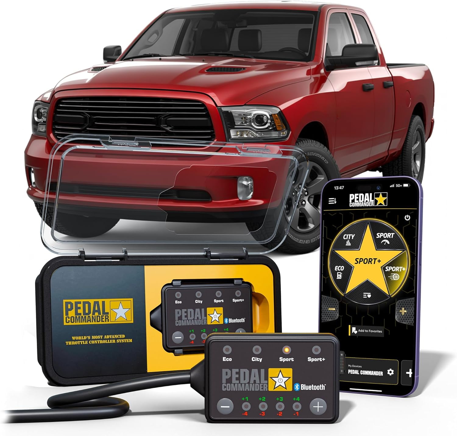 PEDAL COMMANDER for Ram 1500 Classic (2019 and Newer) Throttle Response Controller - Fits: (4th Gen Only) Fits Express, Tradesman, & Warlock (3.0L 3.6L 5.7L) Tuner for Truck - PC31