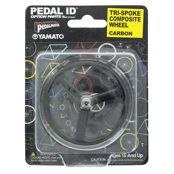 PEDAL ID 1/9 Scale Bicycle Build-Up Model - Tri-Spoke Composite Wheel Set #A