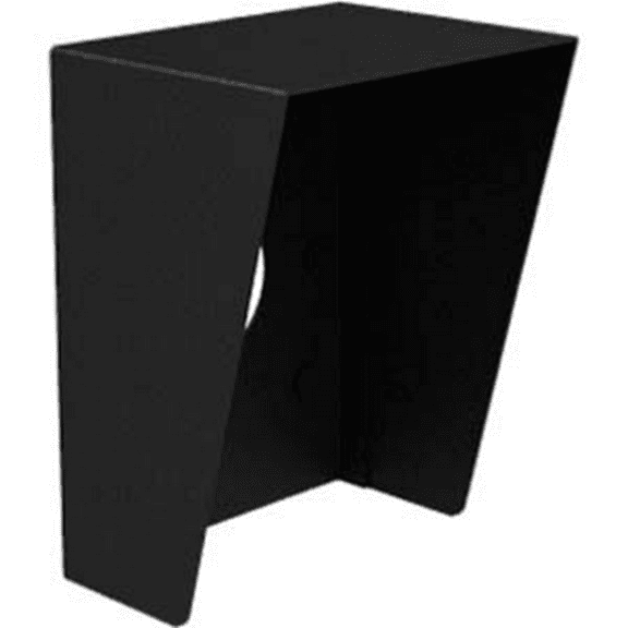 PEDESTAL PRO PUSH BUTTON HOOD OR CARD READER COVER - UV PROTECTION, WEATHER RESISTANT - STEEL, POLYESTER - BLACK