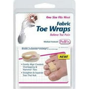 PEDIFIX Fabric Hammer Toe Wraps Crooked Pain Strap Separator 2/PK TowWraps P6055