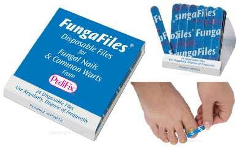 PEDIFIX FungaFiles Fungal Nail & Wart Files Disposable Emery Boards 24-Matchbook