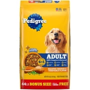 Pedigree High Protein Roasted Chicken & Vegetable Flavor Adult Dry Dog Food, 44 lb Bag
