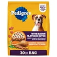 thumbnail image 1 of Pedigree Adult Dry Dog Food Roasted Chicken & Vegetable Flavor With Bacon Flavored Bites, 30 lb. Bag, 1 of 9