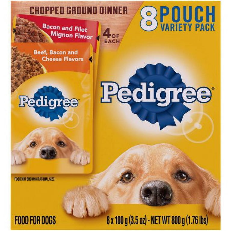 PEDIGREE Chopped Ground Dinner Wet Dog Food Variety Pack