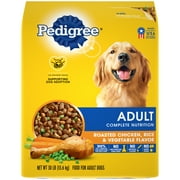 PEDIGREE Complete Nutrition Adult Dry Dog Food Roasted Chicken, Rice & Vegetable Flavor Dog Kibble, 30 lb. Bag