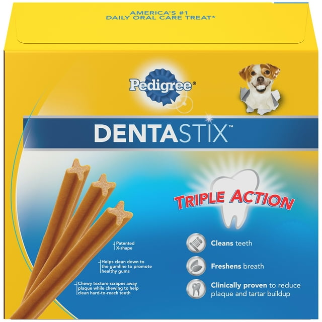 PEDIGREE DENTASTIX Large Dental Dog Teeth Cleaning Chews, Original ...