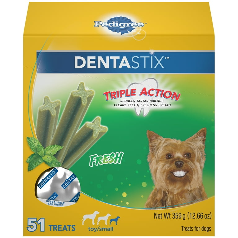 PEDIGREE DENTASTIX Toy Small Dental Dog Treats Fresh 12.66 oz