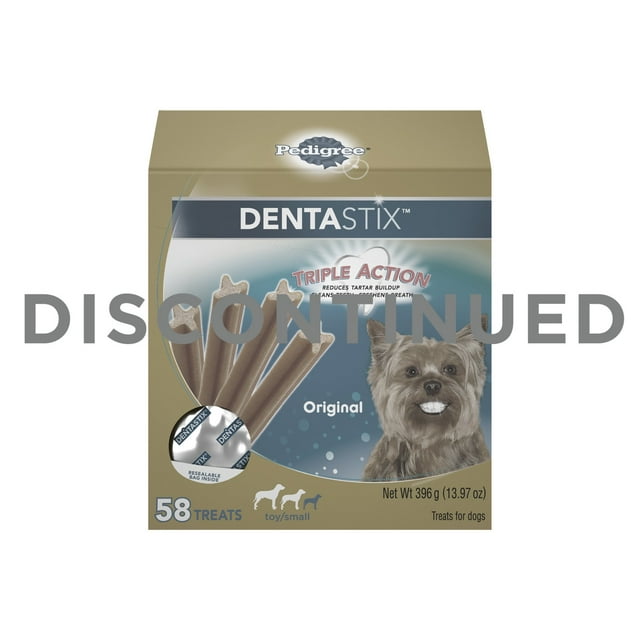 PEDIGREE DENTASTIX Toy/Small Dental Dog Treats Original, 13.97 oz. (58 Treats)