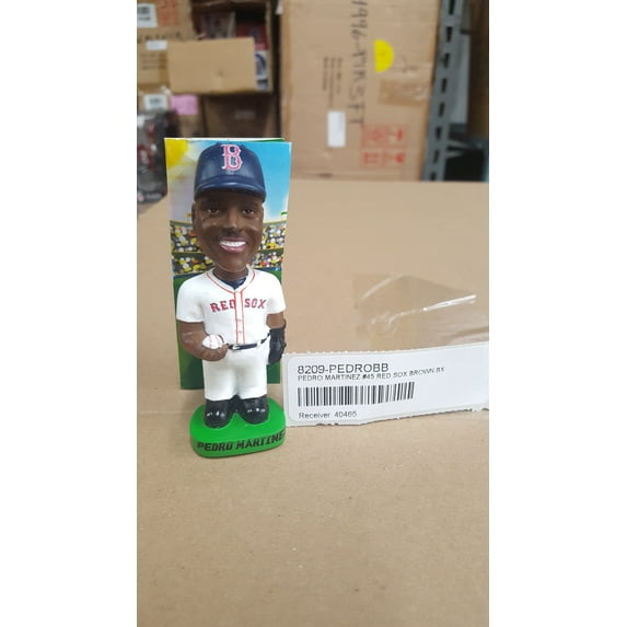 PEDRO MARTINEZ #45 RED SOX BROWN BX Bobblehead