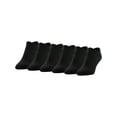 thumbnail image 1 of PEDS Women's All Day Active Nylon Invisible Socks Black, 6 Pairs, Sizes 5-10, 1 of 8