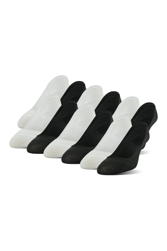 Women's Cushion Heel and Toe Low Cut Liner Socks, Shoe Sizes 5-10 and 8-12, 12 Pairs