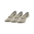 thumbnail image 1 of PEDS Women's Cushion Mid Cut Liner No Show Socks Gray Heather, 3 Pairs, Sizes 5-10, 1 of 8
