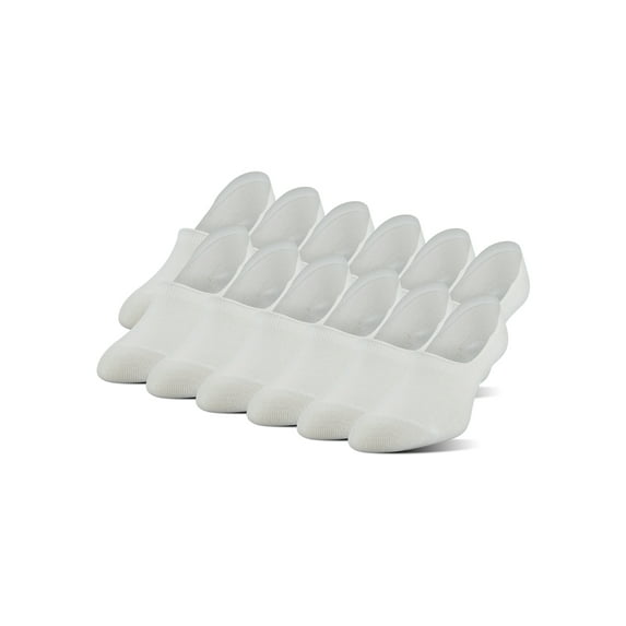 PEDS Women's Mid Cut Sport Liner Socks with Y-Heel, 12 Pairs