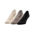 thumbnail image 1 of PEDS Women's Smooth Edge Rib Super Low Cut Socks Assorted, 3 Pairs, Sizes 5-10, 1 of 10
