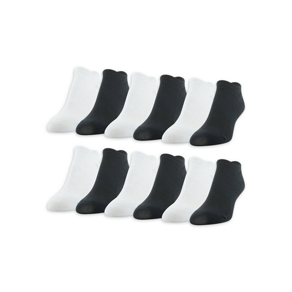 PEDS Womens All Day Active No Show Socks, Shoe Size 5-10, 12 Pairs