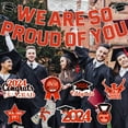PEEIUO Blue Graduation Party Decorations We Are Proud Of You Graduation