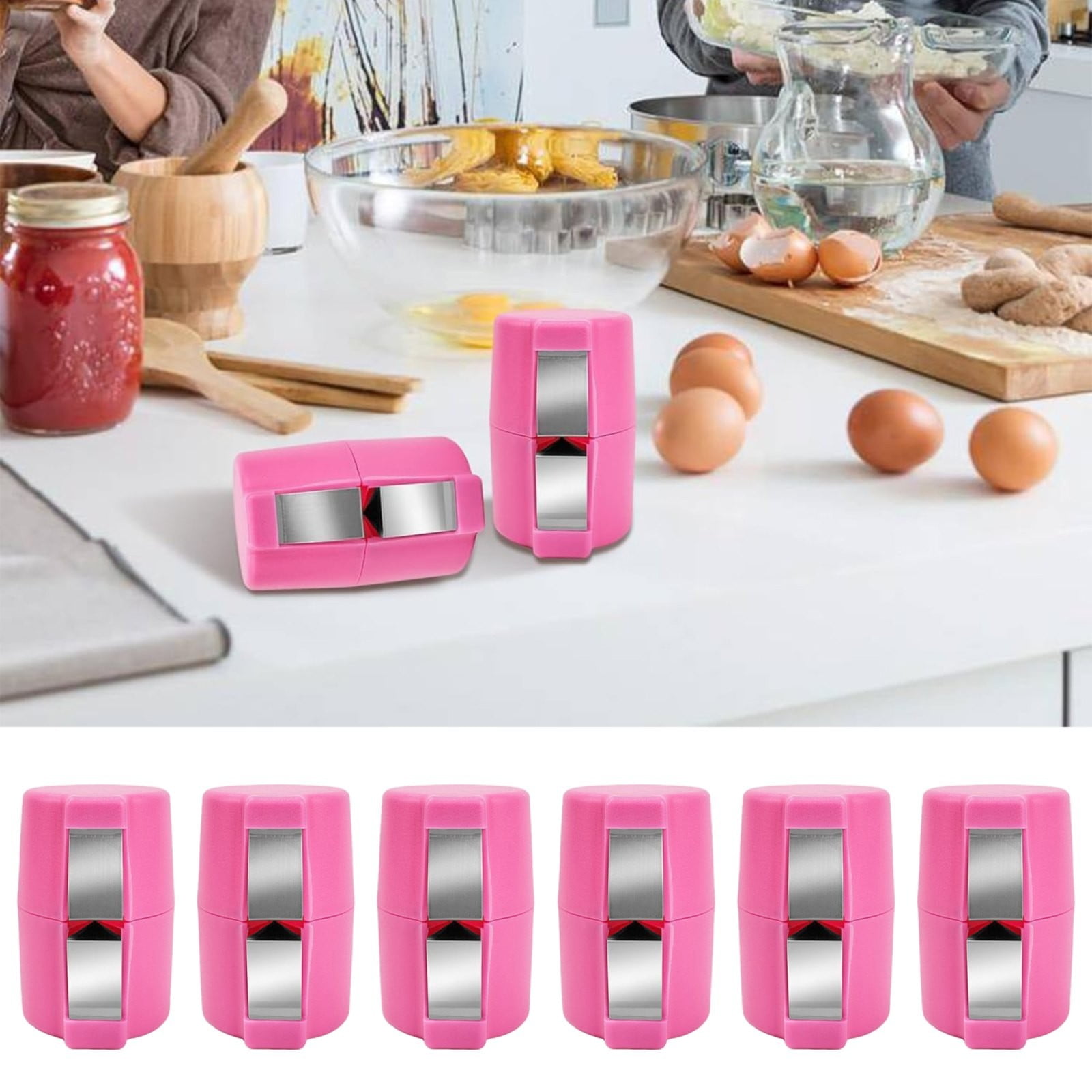 PEEIUO Pink Egg Shell Opener Egg Separator for Raw Eggs,2024 Upgraded
