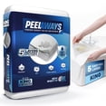 thumbnail image 1 of Peelaways Disposable Waterproof Fitted Sheets – 5-Layer Peel-Away for Incontinence & Bedwetting | Soft, Breathable | King (80" x 78" x 12"), 1 of 7