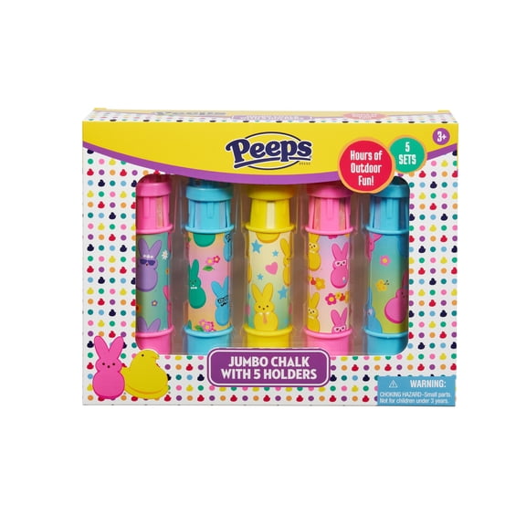 Little Kids Inc Peeps 5 Piece Jumbo Chalk with Holders