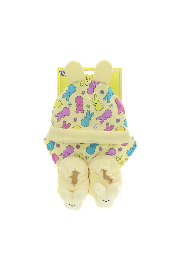 Bunny 3-Piece Baby Gift Set with Hat, Bib, and BootiesYellow