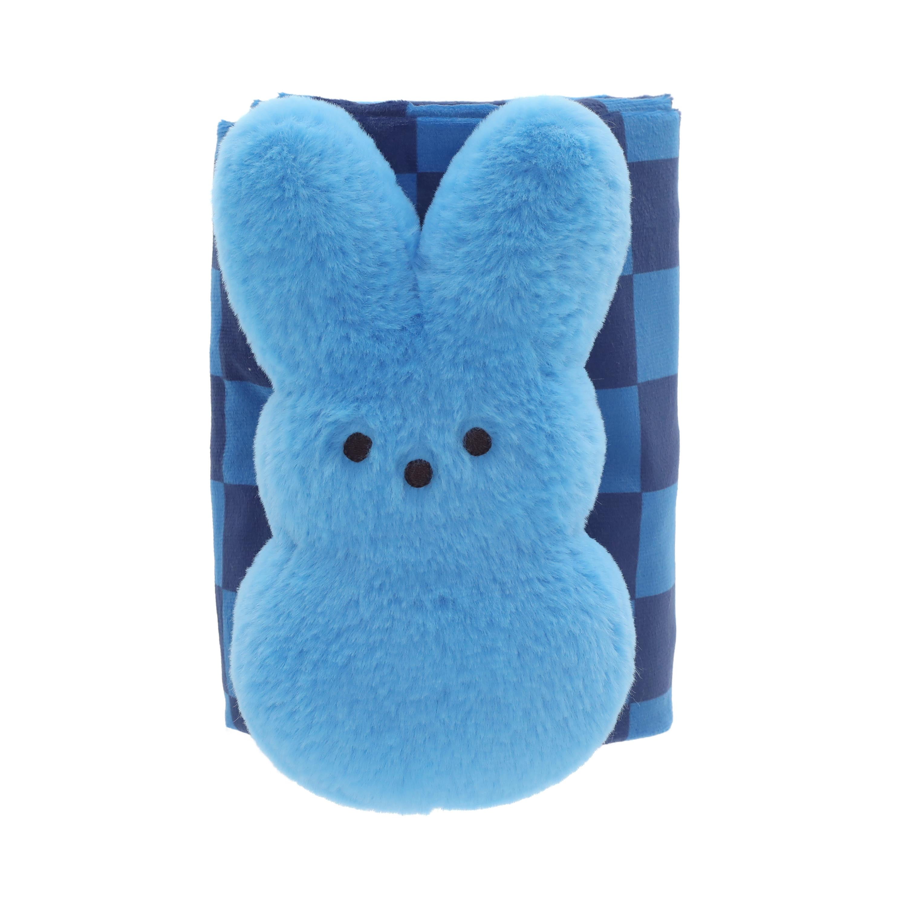 PEEPS® Blue Bunny Plush with Matching Blanket, Two-Piece Easter Gift Set