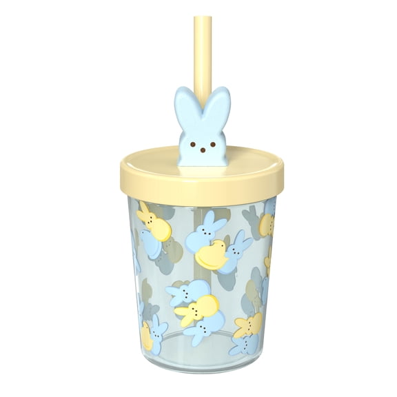 Zak Designs 13oz Peeps Durable Plastic Buddy Sip - Blue Toss Pattern