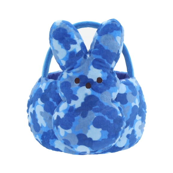 PEEPS Bunny Blue Camo Plush Easter Basket