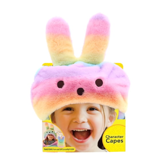 PEEPS Bunny Rainbow Hooded Cape for Easter