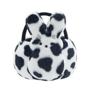 PEEPS  Bunny Spotted Cow Print Plush Easter Basket