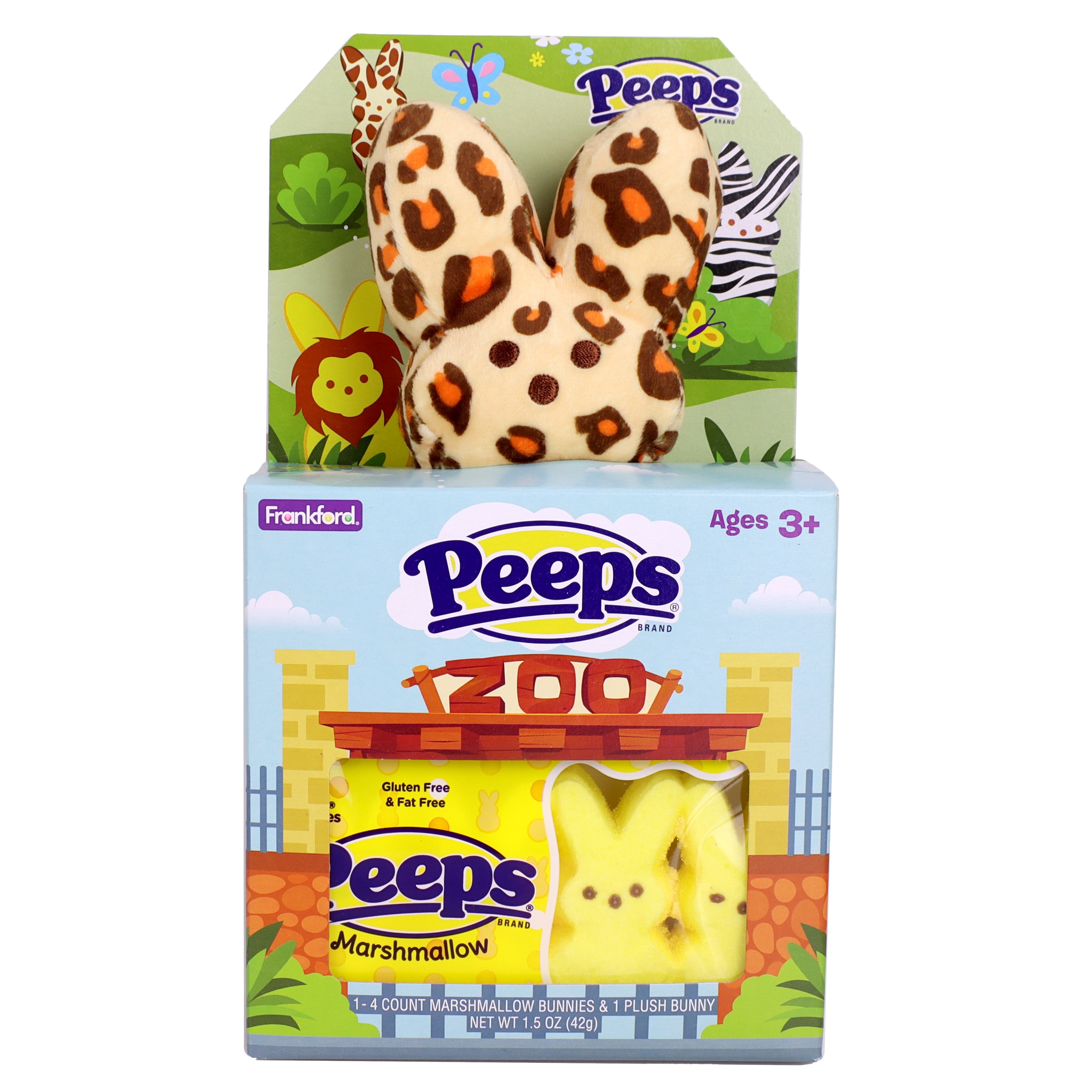 PEEPS Cheetah Plush Gift Set, Easter Basket Stuffer
